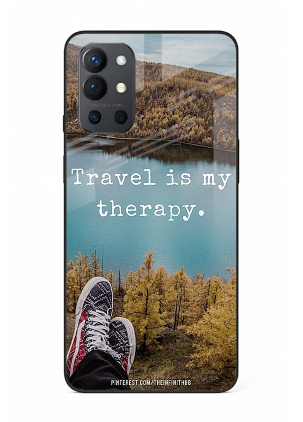 Lakeview Travel Therapy scenic artwork OnePlus 9R glass back cover