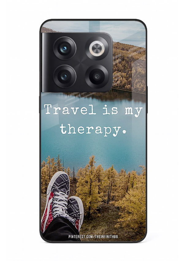Lakeview Travel Therapy scenic artwork OnePlus 10T glass back cover