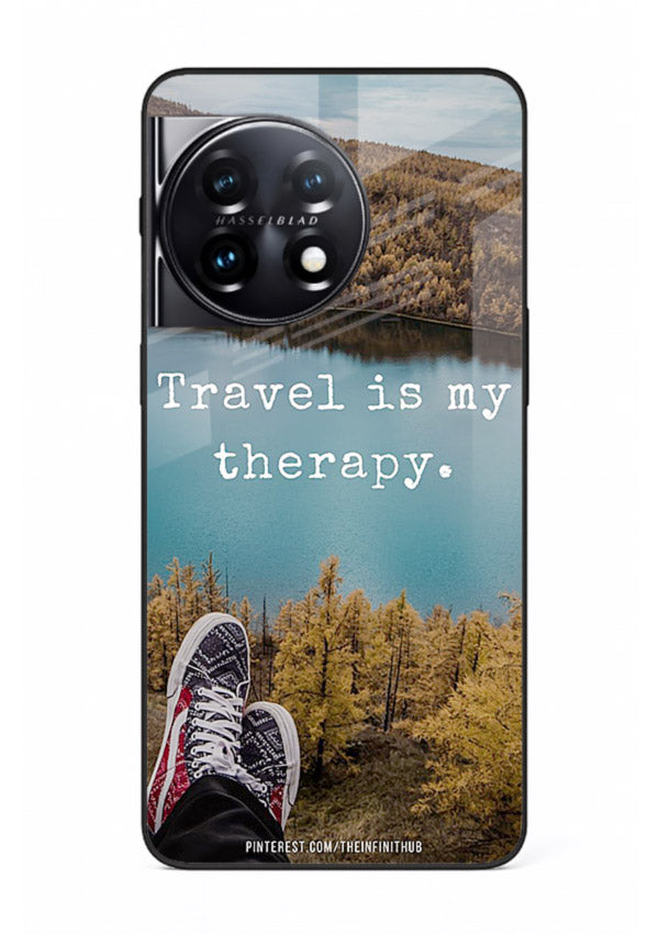 Lakeview Travel Therapy scenic artwork OnePlus 11R glass back cover