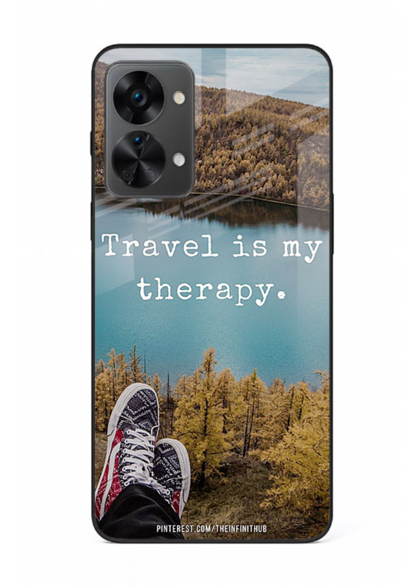 Lakeview Travel Therapy scenic artwork OnePlus Nord 2T glass back cover
