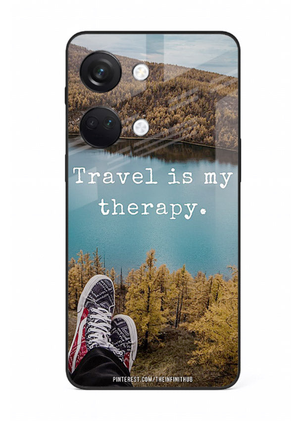 Lakeview Travel Therapy scenic artwork OnePlus Nord 3 glass back cover