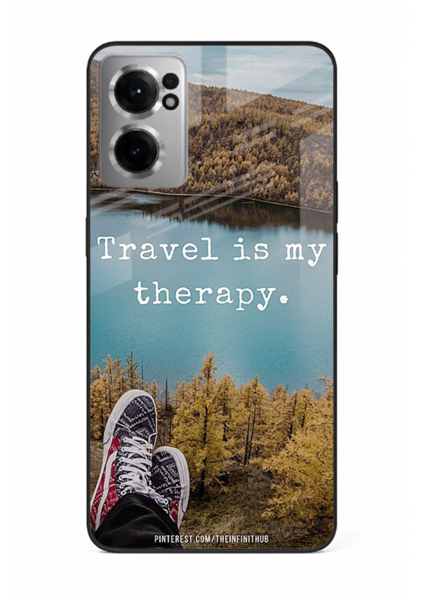 Lakeview Travel Therapy scenic artwork OnePlus Nord CE2 5G glass back cover