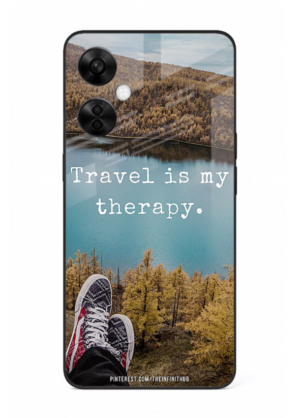 Lakeview Travel Therapy scenic artwork OnePlus Nord CE3 Lite glass back cover