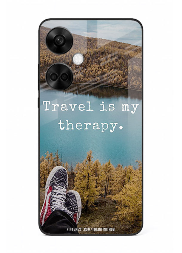 Lakeview Travel Therapy scenic artwork OnePlus Nord CE3 glass back cover