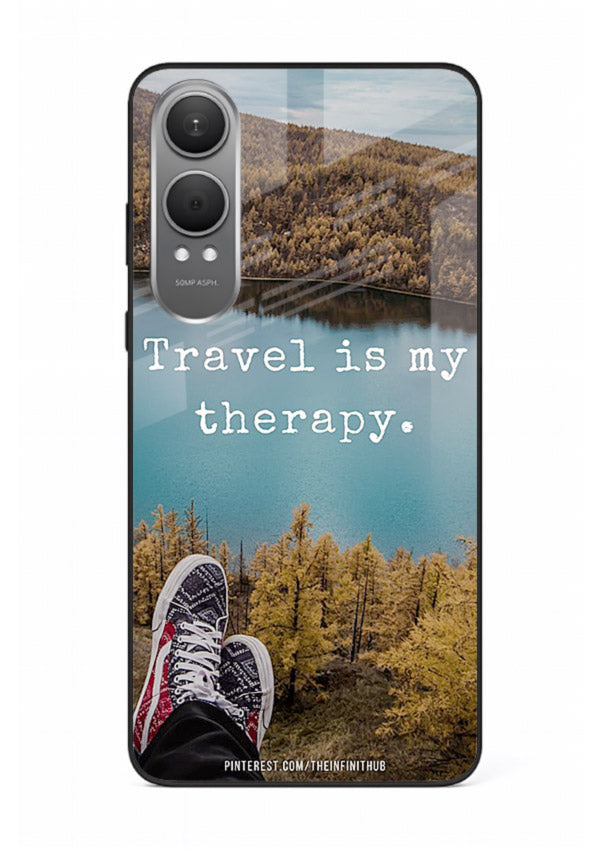 Lakeview Travel Therapy scenic artwork OnePlus Nord CE4 Lite glass back cover