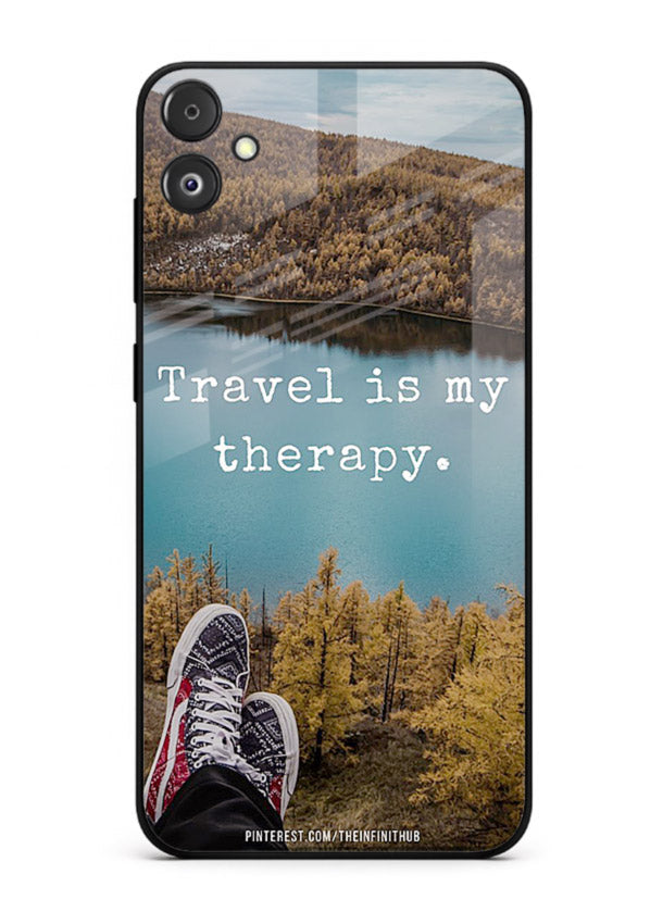 Lakeview Travel Therapy scenic artwork Samsung F14 5G glass back cover