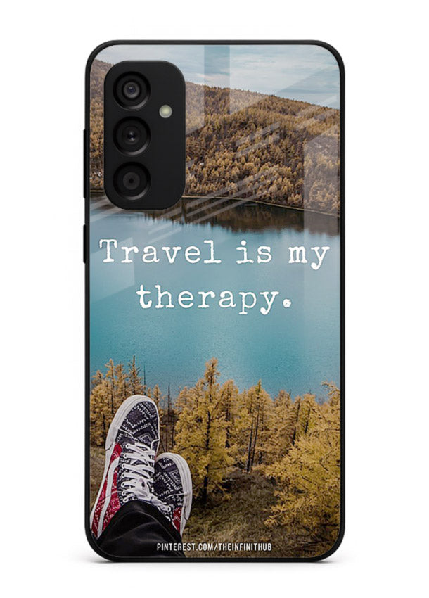 Lakeview Travel Therapy scenic artwork Samsung F55 5G glass back cover