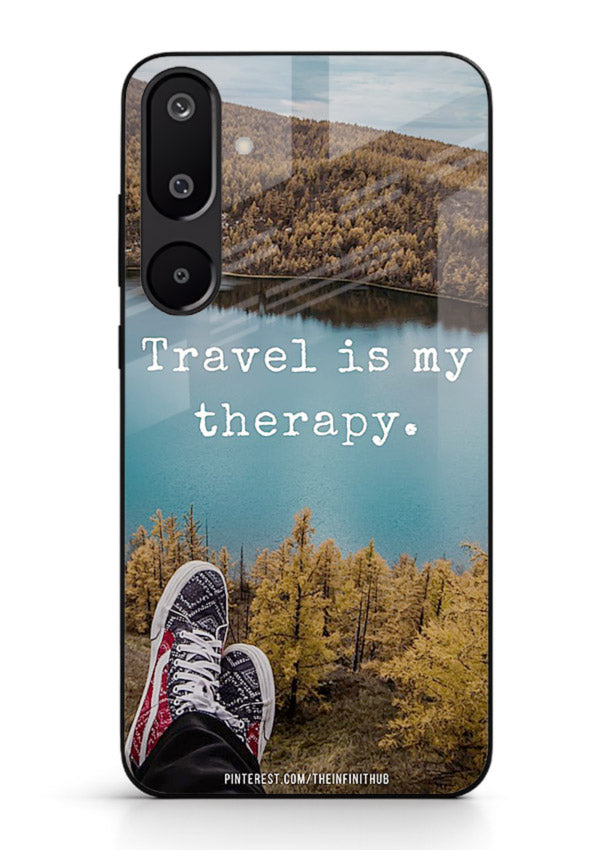 Lakeview Travel Therapy scenic artwork Samsung F16 5G glass back cover