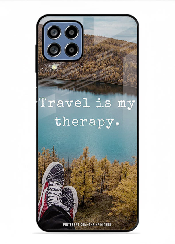 Lakeview Travel Therapy scenic artwork Samsung A22 4G glass back cover