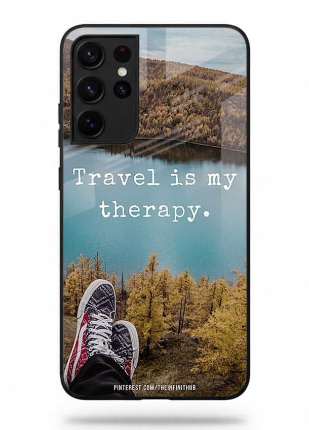 Lakeview Travel Therapy scenic artwork Samsung S21 Ultra glass back cover