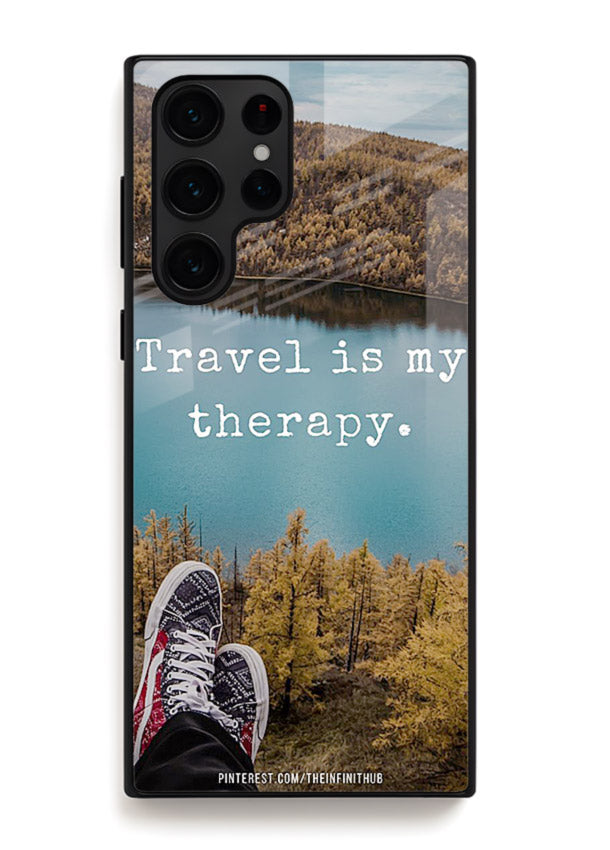 Lakeview Travel Therapy scenic artwork Samsung S25 Ultra glass back cover