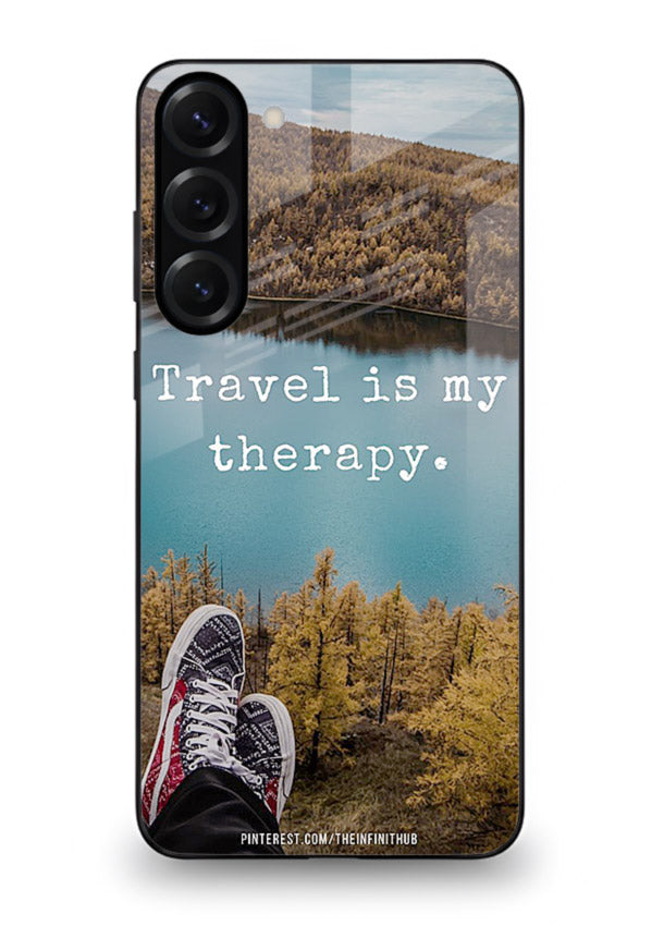 Lakeview Travel Therapy scenic artwork Samsung S23 glass back cover