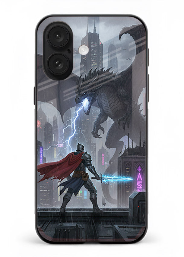 Lightning Clash thunder artwork cover for Apple iPhone 16 Plus