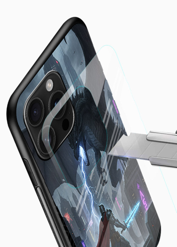Lightning Clash Superhero Glass Back Cover