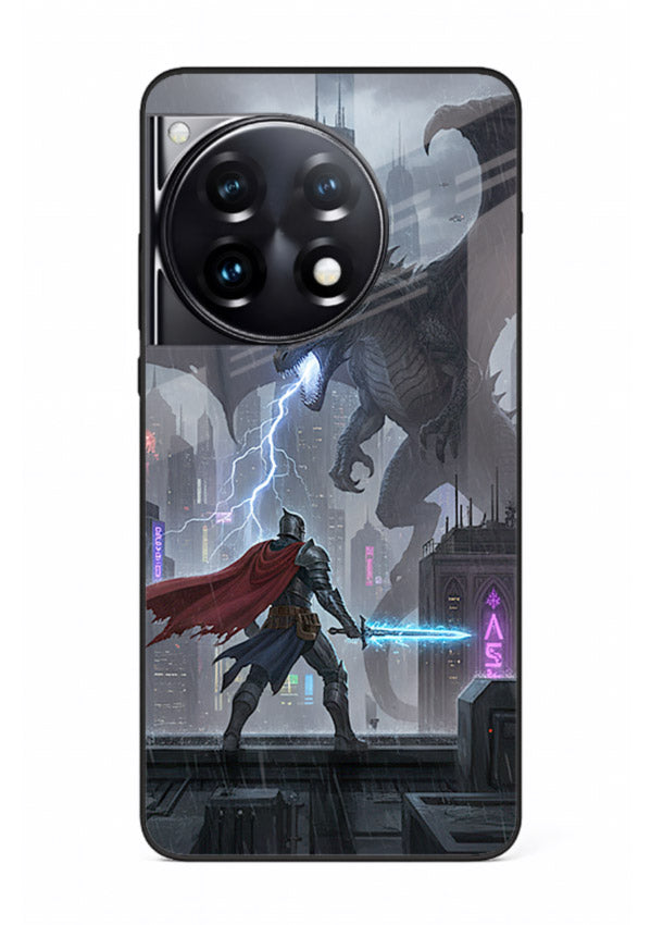 Lightning Clash thunder artwork cover for OnePlus 12R