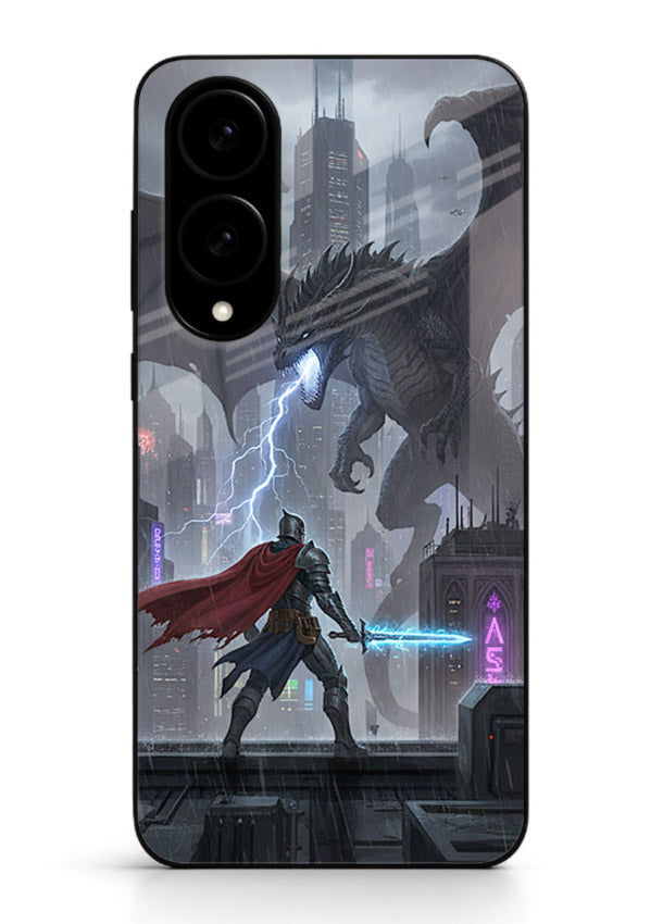 Lightning Clash thunder artwork cover for Samsung S25 Edge