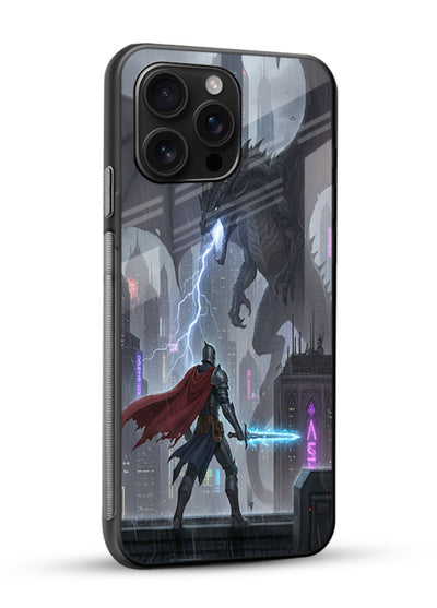 Lightning Clash Superhero Glass Back Cover
