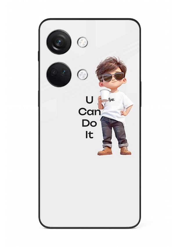 Little Motivator Boy character artwork OnePlus Nord 3 glass back cover