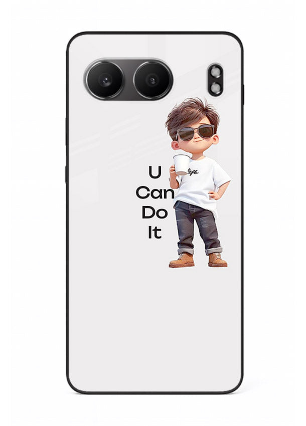 Little Motivator Boy character artwork OnePlus Nord 4 glass back cover