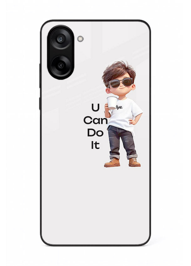 Little Motivator Boy character artwork OnePlus Nord CE5 glass back cover