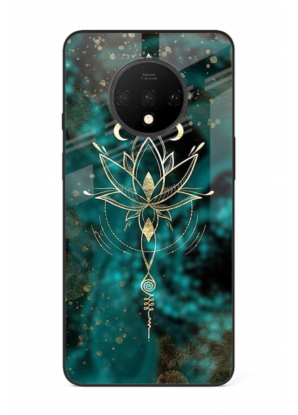 Mystic lotus cosmic shine artwork OnePlus 7T glass spiritual fantasy case