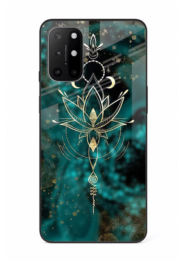 Mystic lotus cosmic shine artwork OnePlus 8T glass spiritual fantasy case