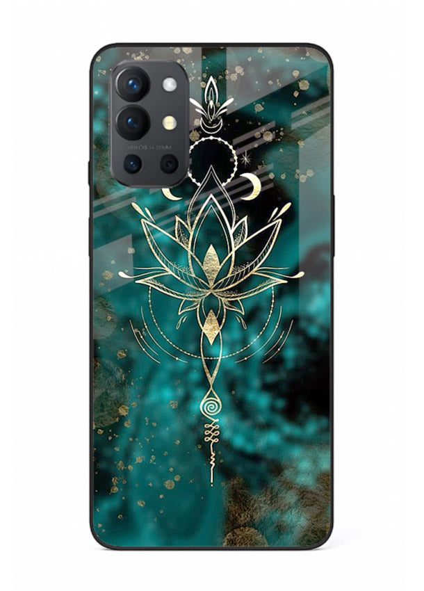 Mystic lotus cosmic shine artwork OnePlus 9R glass spiritual fantasy case