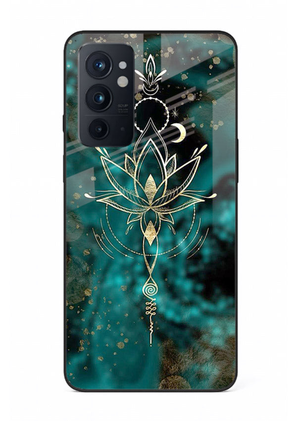 Mystic lotus cosmic shine artwork OnePlus 9RT glass spiritual fantasy case