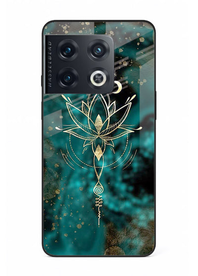 Mystic lotus cosmic shine artwork OnePlus 10 Pro glass spiritual fantasy case