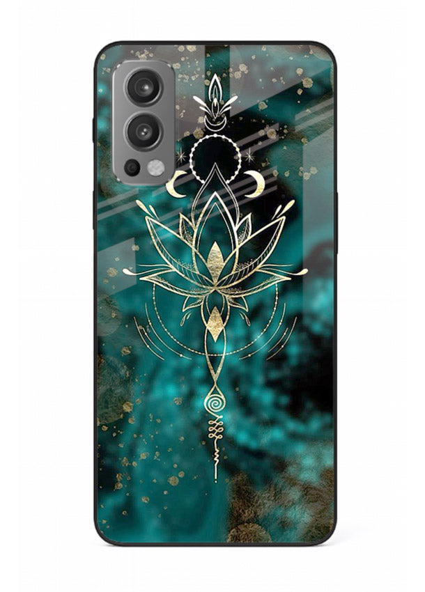 Mystic lotus cosmic shine artwork OnePlus Nord 2 glass spiritual fantasy case