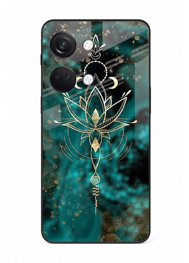 Mystic lotus cosmic shine artwork OnePlus Nord 3 glass spiritual fantasy case