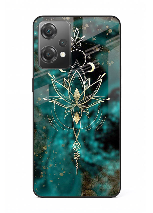 Mystic lotus cosmic shine artwork OnePlus Nord CE2 Lite 5G glass spiritual fantasy case