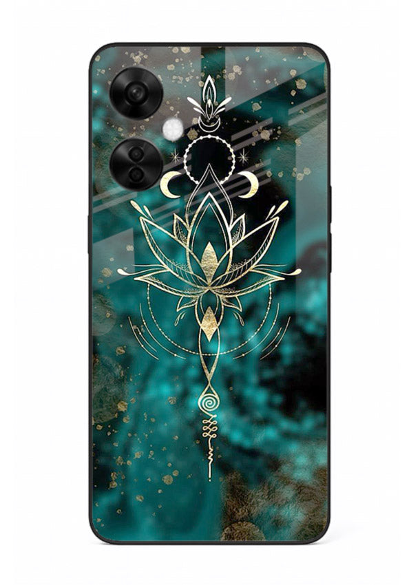 Mystic lotus cosmic shine artwork OnePlus Nord CE3 Lite glass spiritual fantasy case