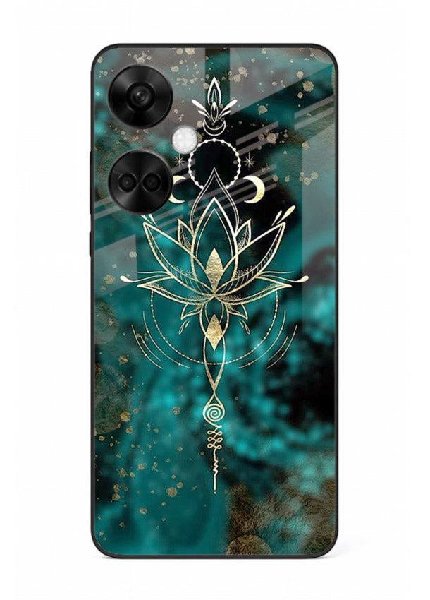 Mystic lotus cosmic shine artwork OnePlus Nord CE3 glass spiritual fantasy case