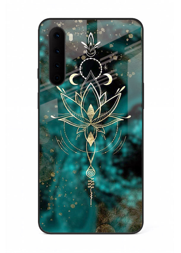Mystic lotus cosmic shine artwork OnePlus Nord glass spiritual fantasy case