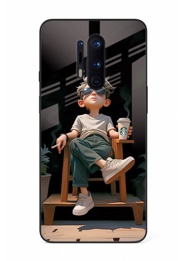 Lounging Boy Chill relaxed artwork OnePlus 8 Pro glass back cover
