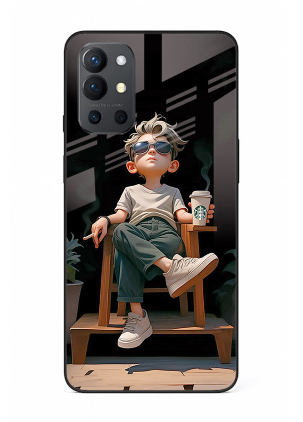 Lounging Boy Chill relaxed artwork OnePlus 9R glass back cover