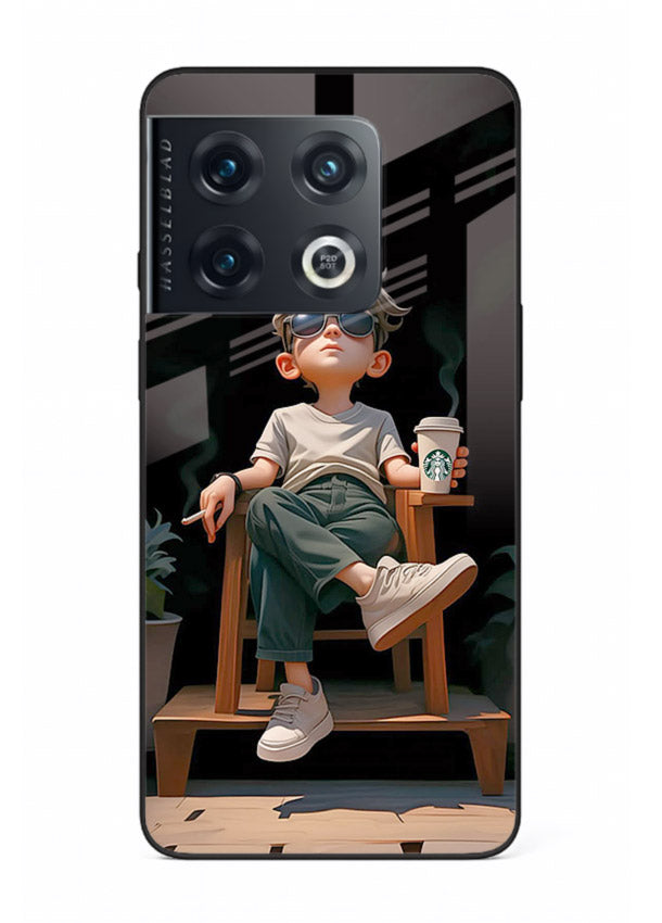 Lounging Boy Chill relaxed artwork OnePlus 10 Pro glass back cover