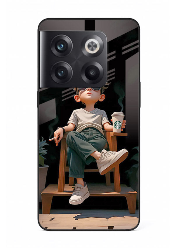 Lounging Boy Chill relaxed artwork OnePlus 10T glass back cover