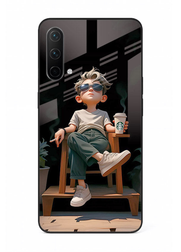 Lounging Boy Chill relaxed artwork OnePlus Nord CE 5G glass back cover