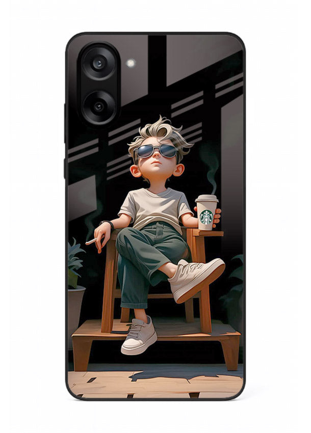 Lounging Boy Chill relaxed artwork OnePlus Nord CE5 glass back cover