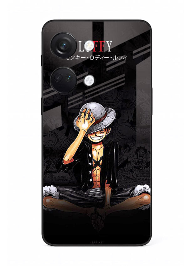 luffy reflection dark anime art OnePlus Nord 3 glass cover emotional pirate moment case