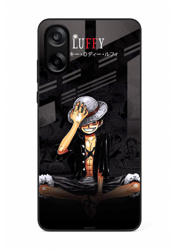 luffy reflection dark anime art OnePlus Nord CE5 glass cover emotional pirate moment case