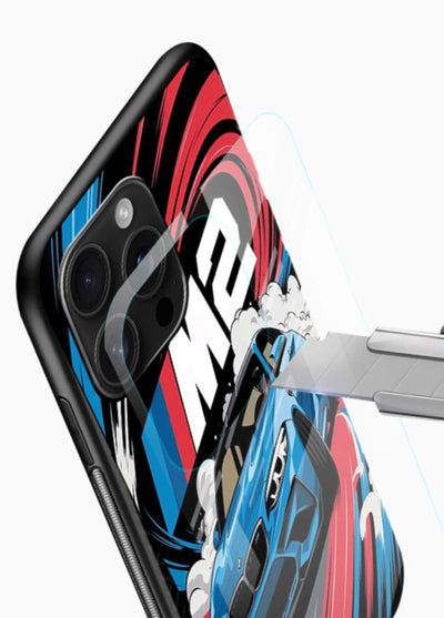 BMW M2 with racing graphic motion effect and sporty design layout - 4