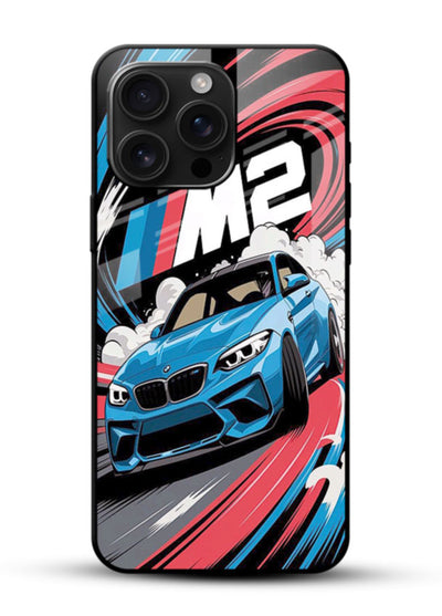 BMW M2 with racing graphic motion effect and sporty design layout - 1