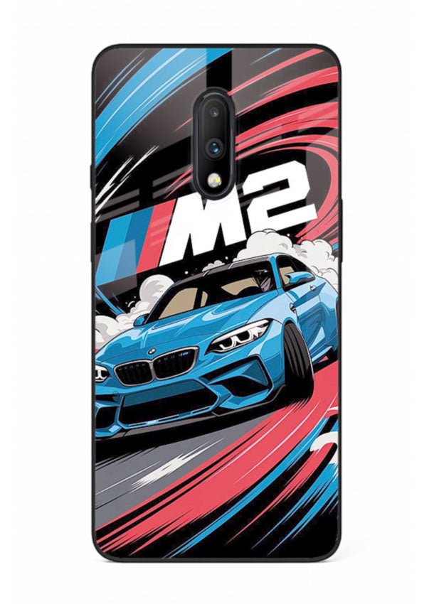 BMW M2 with racing graphic motion effect and sporty design layout for OnePlus 7