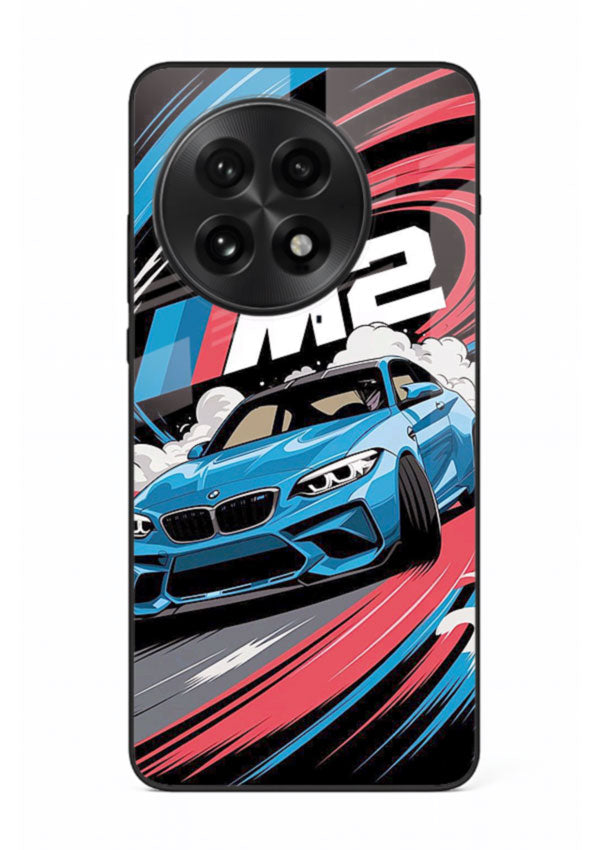 BMW M2 with racing graphic motion effect and sporty design layout for OnePlus 13R