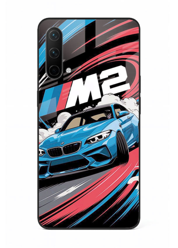 BMW M2 with racing graphic motion effect and sporty design layout for OnePlus Nord CE 5G
