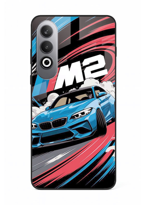 BMW M2 with racing graphic motion effect and sporty design layout for OnePlus Nord CE4