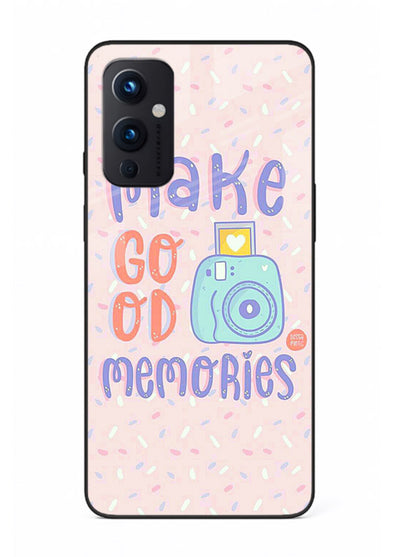 Make Good Memories pastel quote artwork OnePlus 9 Pro glass back cover